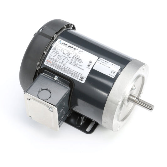Marathon Electric D391 1/2 Hp, 3600 Rpm, 56C FR, 208-230/460 Vac, 3 PH, TEFC, C-Face Footed, General Purpose, Standard Efficiency, 56T34F5301.