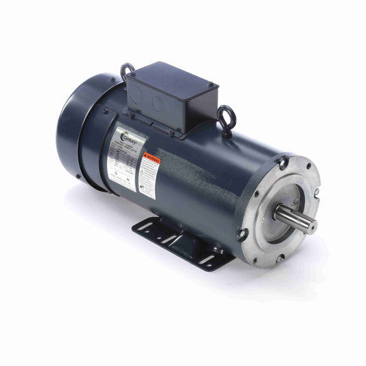 Century Electric DC166, 2 Hp, 1800 Rpm, 145TC FR, 180 Vac, Rigid Base, TEFC, SCR Motor.