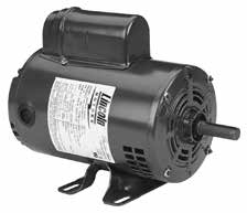 116789.00, 5 HP, 3600 RPM, 56Y FR, DP, 230 Vac, 1 PH, Rigid Base, Compressor Duty