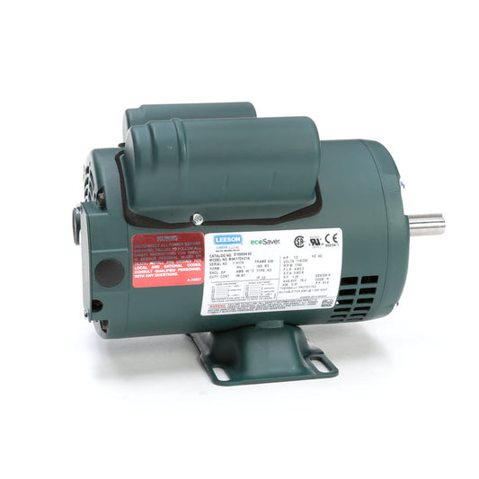 Leeson Electric E100004.00, 1/2 Hp, 1800 Rpm, 56 FR, DP, 115/208-230 Vac, 1 PH, Rigid Base, Capacitor Start, General Purpose