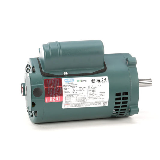 Leeson Electric E100019.00, 1/2 HP, 1800 RPM, S56C FR, DP, 115/208-230 Vac, 1 PH, C Face Less Base, General Purpose