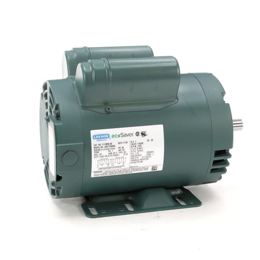 Leeson Electric  E114215.00, 2 HP, 3500 RPM, 56C FR, 115/230 Vac, 1 PH, DP, Rigid Base, General Purpose Motor.