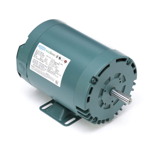 Leeson Electric E110027.00, 1/2 HP, 1200 RPM, 56 FR, DP, 208-230/460 Vac, 3 PH, Rigid Base, General Purpose