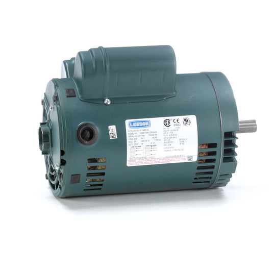 Leeson Electric E119863.00, 3/4 HP, 1800 RPM, 56C FR, 115/208-230 Vac, DP, 1 PH, General Purpose