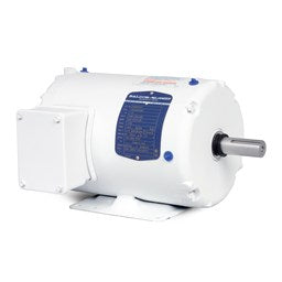 Baldor Electric EWDM3546, 1 Hp, 1800 Rpm, 56 FR, 230/460 Vac, 3 PH, TENV, Foot Mounted, Washdown Duty Motor.