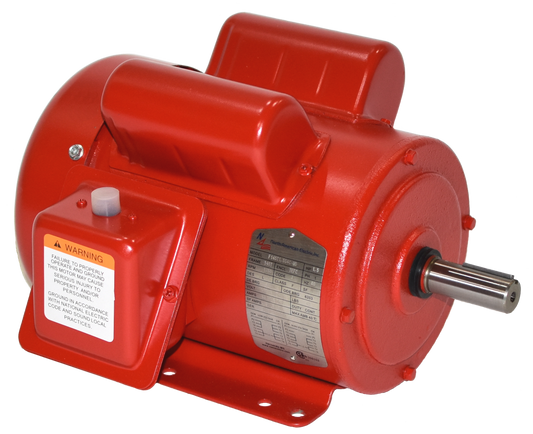 North American Electric F145T1.5S4C-MO, 1.5 HP, 1800 RPM, 145T Frame, 115/208-230V, 1PH, NEMA Design B, 60HZ, 1.15 S.F., TEFC, Farm Duty, Rolled Steel, Manual Overload