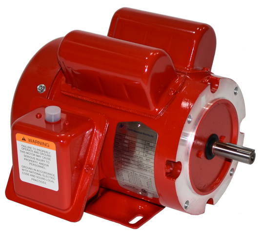 North American Electric F56C1/2S4C-MO, 1/2 HP, 1800 RPM, 56C Frame, 115/208-230V, 1PH, NEMA Design B, 60HZ, 1.15 S.F., TEFC, Farm Duty, Rolled Steel, Manual Overload