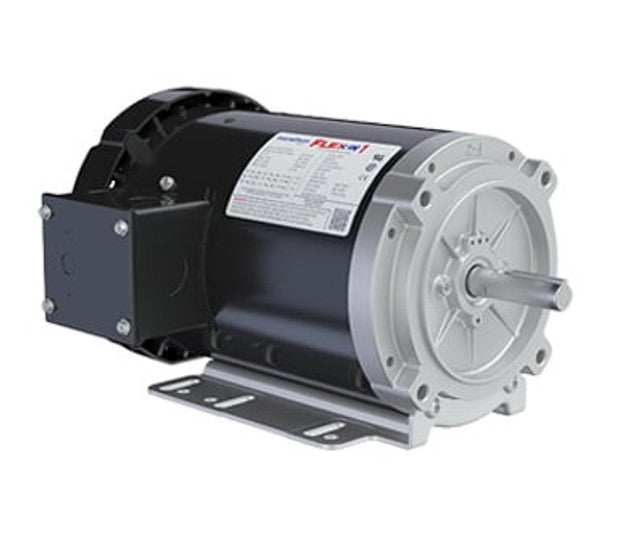 FX13BK004, 1/3 HP, 1800 RPM, 56C FR, TEFC, 230/460 Vac, 3 PH, C-Face w/Removable Base, General Purpose, FLEX-IN-1
