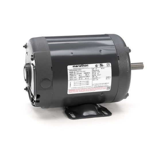 Marathon Electric G082A, 3/4 Hp, 1800 Rpm, 56 FR, 208 Vac, 3 PH, Dripproof, Rigid Base, General Purpose, No over load, 056B11D15505