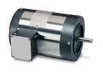 Leeson Electric 122200.00, 2 HP, 1800 RPM, 145TC FR,  208-230/460 Vac, 3 PH, TEFC, C Face Less Base, Washguard