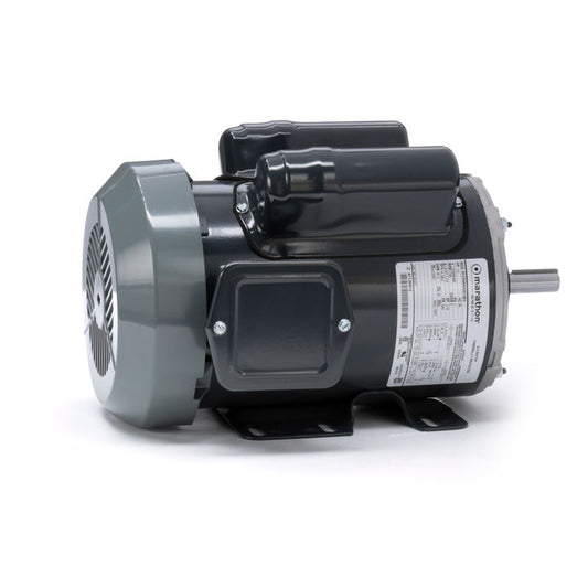 Marathon Electric G1377, 1 1/2 Hp, 1800 Rpm, 56H FR, 115/208-230 Vac, 1 PH, TEFC, Rigid Base, General Purpose, Auto Overload, 5KCR48WN0273X