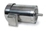 G131924.00, 5 HP, 1800 RPM, 184TC FR, TENV/TEFC, 208-230/460 Vac, 3 PH, C Face Less Base, All Stainless