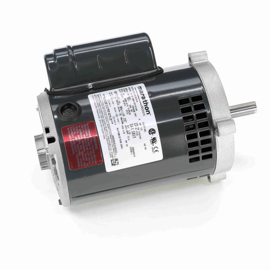 Marathon Electric G230A, 1/3 Hp, 1800 Rpm, 56C FH, 115/230 Vac, 1 PH, Dripproof, C-Face  Footless, General Purpose, No Over Load, 056B17D11014