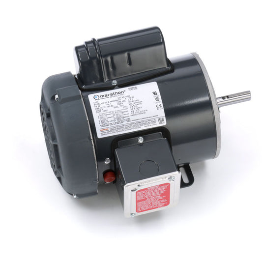Marathon Electric G390, 1 Hp, 3600 Rpm, 56 FR, 115/208-230 Vac, 1 PH, TEFC, Rigid Base, General Purpose, Manual Overload, 56C34F5311.