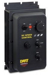 Dart Controls 125DV200EB-29, Black NEMA 4X (Fwd/Off/Rev) Dual voltage with speed potentiometer with leads, knob and dial