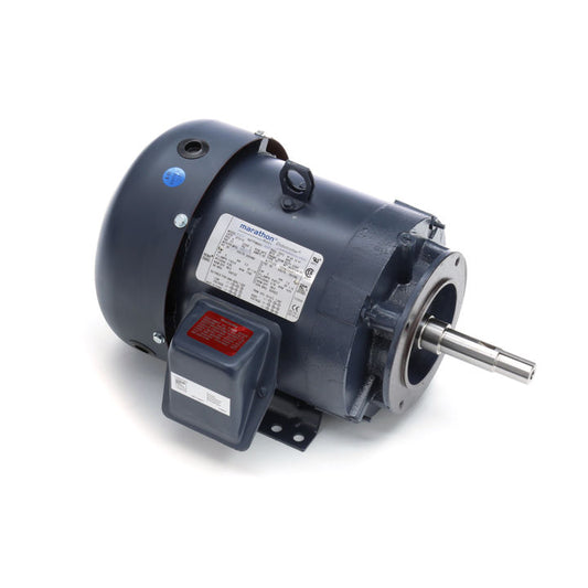 Marathon Electric M422, 3 HP, 1800 Rpm, 182JM FR, 208-230/460 Vac, 3 PH, Totally Enclosed, C-Face Footed, Close-Coupled Pump, JM, 182TTFR5330