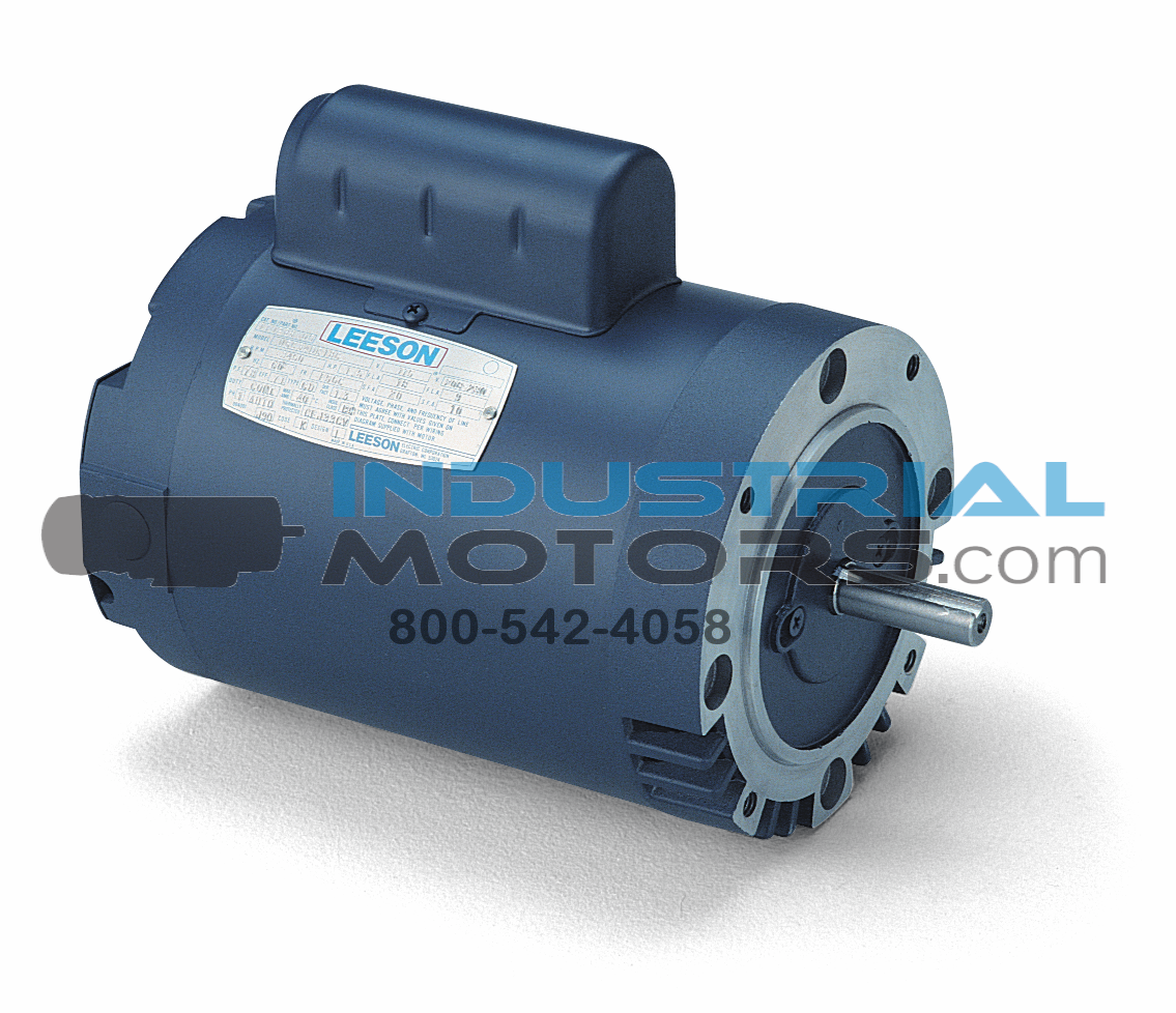E110384.00, 1 HP, 3600 RPM, 56C FR, DP, 115/208-230 Vac, 1 PH, C-Face Less Base, Capacitor Start, General Purpose