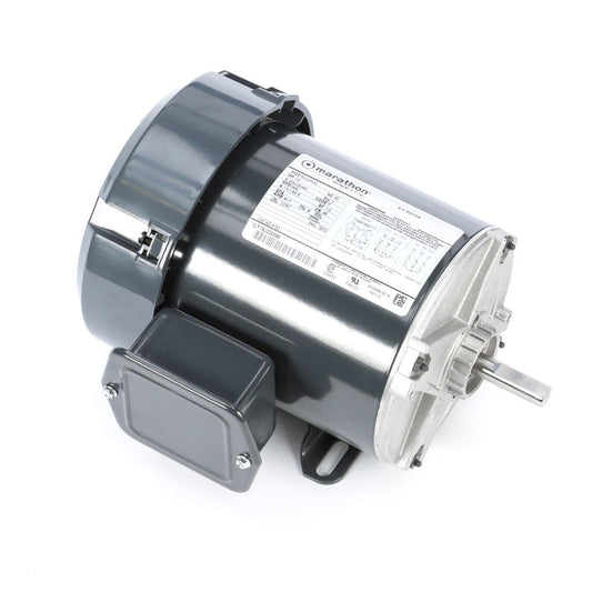 Marathon Electric K153, 1/3 Hp, 3600 Rpm, 48 FR, 208-230/460 Vac, 3 PH, TEFC, Rigid Base, General Purpose, Standard Efficiency, 5K33FN30