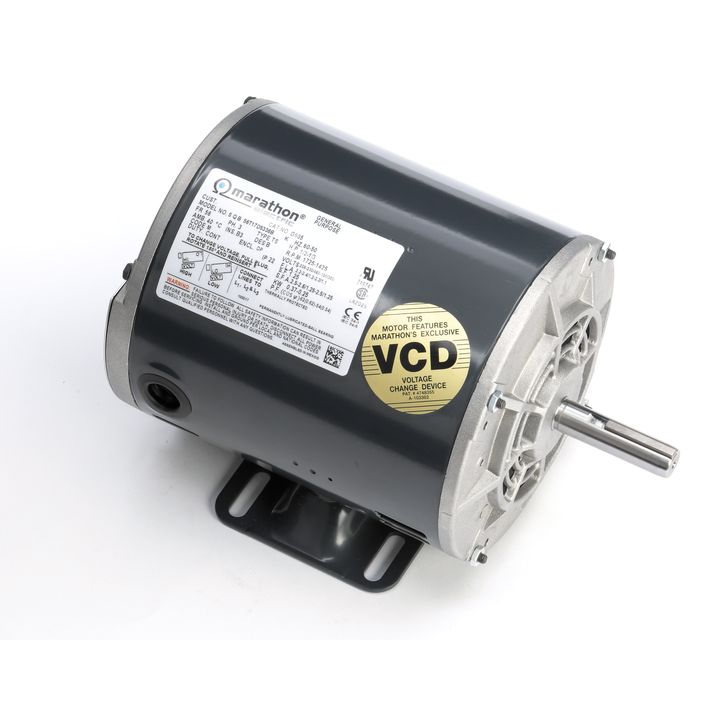 Marathon Electric K721, 1 1/2 Hp, 3600 Rpm, 56C FR, 575 Vac, 3 PH, General Purpose, TEFC, C-Face Footed, (Rigid and Removable Base), 056T34F99020.
