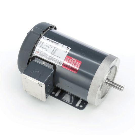 Marathon Electric K725A, 3 Hp, 3600 Rpm, 56HC FR, 575 Vac, 3 PH, TEFC, C-Face Footed, General Purpose, Standard Efficiency, 056T34F5353.