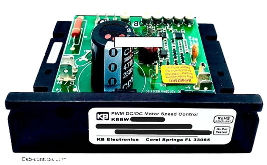 KB Electronics KBBW-12 (9140), Battery Powered DC Drive, 12 Vac Input, 0-12 Vac Output, thru 1/2 HP, Open Chassis