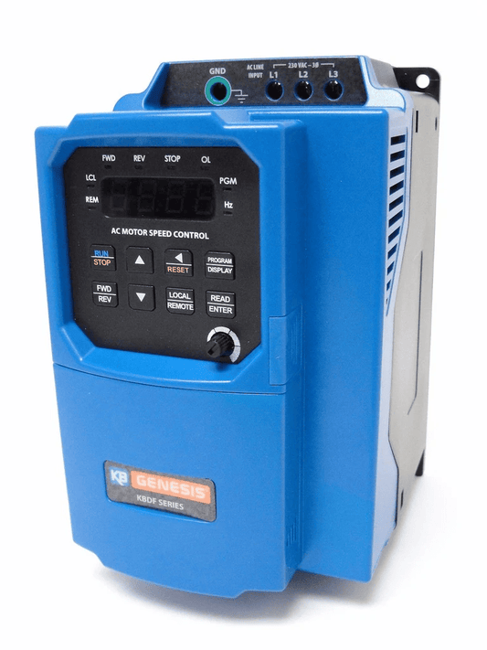 KB Electronics KBDF-42 (9642) AC Drives, 1 HP, 460 Vac 3 -Phase Input, 460 Vac 3-Phase Output, Chassis/IP 20 Enclosure, Digital Variable Frequency Drives with CSP