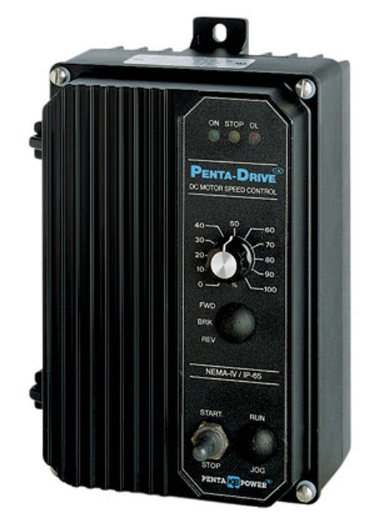KB Electronics KBRC-240D Black (8840), SCR, 115/230 VAC, thru 1.0/2.0 HP, 90/180 VDC ARM, NEMA 4X Enclosure