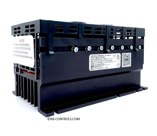 KB Electronics KBVF-27 (9591), 2 HP, 230 Vac, 3-Phase(Input), 230 Vac. 3-Phase(Output), IP 20 Enclosure(Open Chassis), Variable Frequency Drives