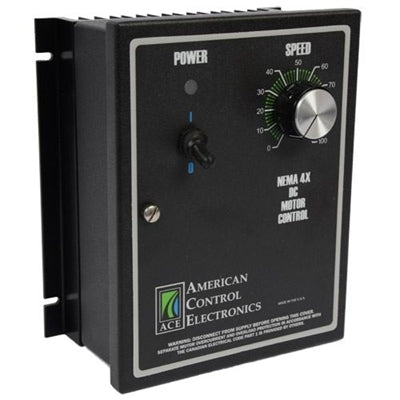 American Controls PWL440-3, Line Voltage DC Drive, 230 Vac Input, 0-180 Vac Output, 1/10 - 1/2  Hp, Nema 4, Field Wound Brushed Motors.