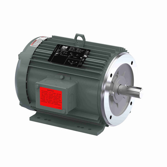 Leeson Electric LM33615, 5 HP, 3500 RPM, 184TC FR, 575 Vac, 3 PH, TEFC, Rigid Base, General Purpose Motor.
