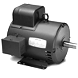 LM24718, 5 HP, 1800 RPM, 184T FR, TEFC, 208-230 VAC, 1 PH, Rigid Base, General Purpose