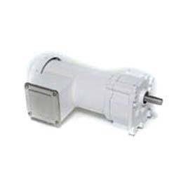 Leeson Electric M1145144.00, 1/6 HP, 16 RPM, 103:1, 391 Lb-in, 115/230 Vac, 1 Ph, TEFC, P240  Series, IP55 Washguard, Parallel Shaft AC Gearmotor