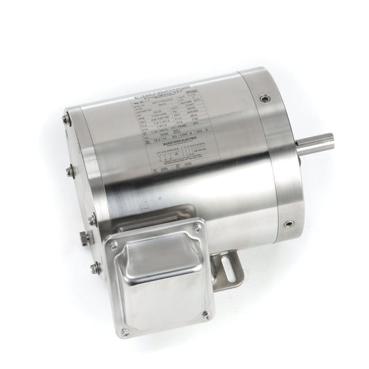 Marathon Electric N410, 1/3 HP, 1800 Rpm, 56C FR, 208-230/460 Vac, 3 PH, TEFC, C-Face Footed, Washdown Duty, 56T17VD5326
