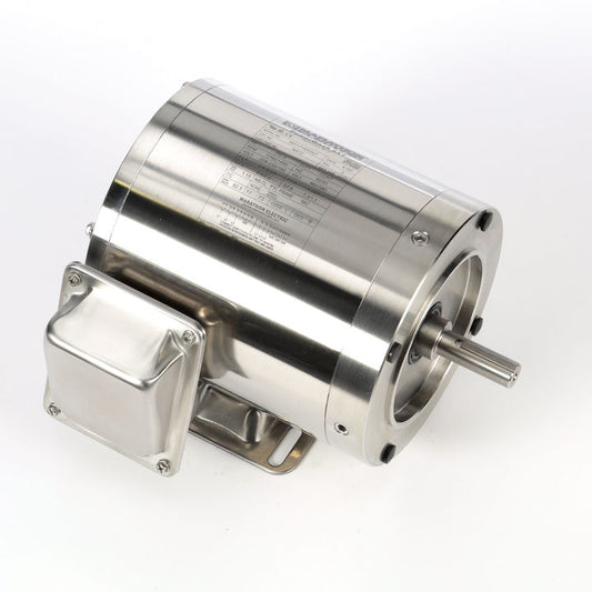 Marathon Electric N761A, 1 Hp, 1800 Rpm, 56C FR, 230/460 Vac, 3 PH, TEFC, Stainless,  Washdown Duty, 56T17W99038.
