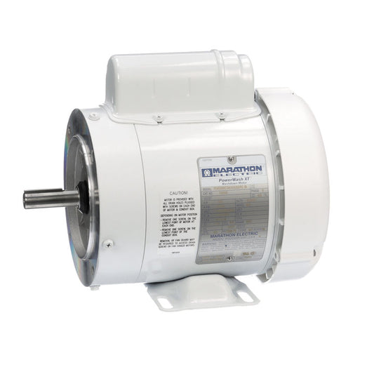 Marathon Electric N558, 1/2 Hp, 3600 Rpm, 56C FR, 115/208-230 Vac, 1 PH, Totally Enclosed, C-Face Footed, White Epoxy Washdown Duty, 56C34W5307