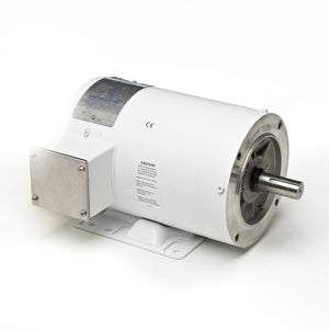 Marathon Electric N626A, 1 Hp, 1800 Rpm, 143TC FR, 208-230/460 Vac, 3 PH, TENV, Rigid Base, PowerWash Washdown Duty Motor, 143TTWR6028.
