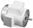 Marathon Electric N684A, 2 Hp, 1800 Rpm, 182T FR, 115/208-230 Vac, 1 PH, TEFC, Rigid Base, White Epoxy Washdown Duty Motor, 182TCWW7026.