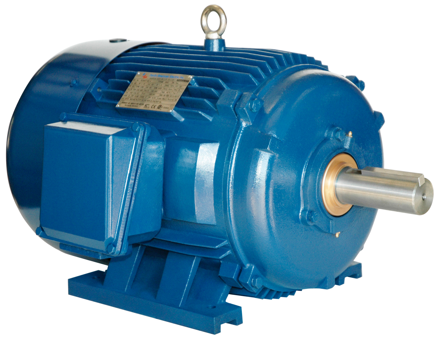 North American Electric PE215T-5-6-575V, 5 HP, 1200 RPM, 215T Frame, 575V, 3PH, NEMA Design B, 60HZ, 1.15 S.F., TEFC, Gen Purp, Cast Iron, Prem Eff, Inverter Duty