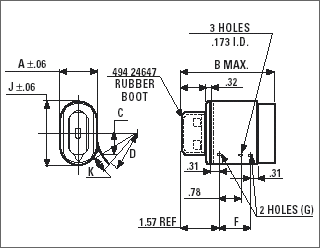 Bodine Electric 494 00029, Capacitor, 5.0 mfd/370v, metal can type, 494 01068