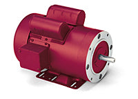 Leeson Electric 116488.00, 1 HP, 1800 RPM, 56C FR, TEFC, 115/208-230 Vac, 1 PH, C Face w/Base, High Torque