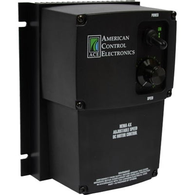 American Controls PAT450-10, Line Voltage DC Drive, 230 Vac Input, 0-180 Vac Output,  1/4 - 2 Hp, Chassis, Field Wound Brushed Motors.