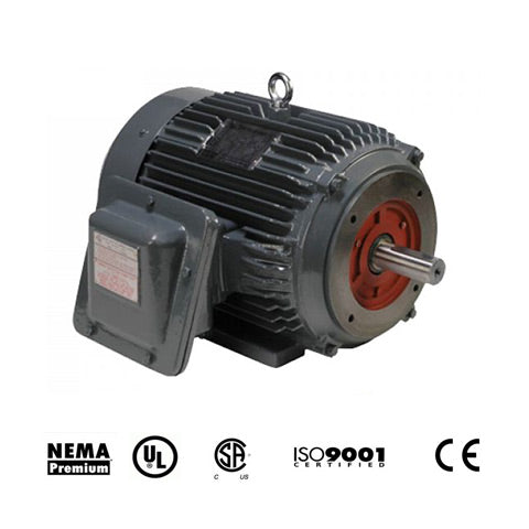 North American Electric PEXP145TC-1-6, 1 HP, 1 HP, 1200 RPM, 145TC Frame, 208-230/460V, 3PH, NEMA Design B, 60HZ, 1.15 S.F., TEXP, Explosion Proof, Cast Iron, Prem Eff, Inverter Rated, C-Flange with Feet
