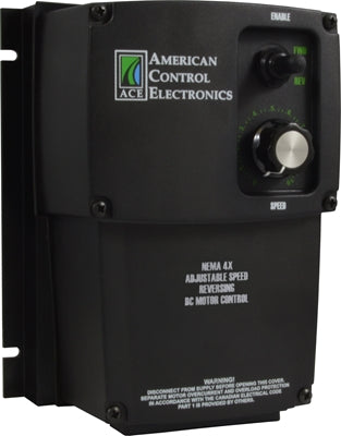 American Controls PMB743-5, Line Voltage AC Drive, 115/230 Vac Input, 0-180 Vac Output, 1/10 - 1 Hp, Nema 4X, Frequency AC Drive.