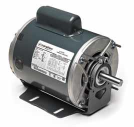 Marathon Electric S120, 1/2 Hp, 1800 Rpm, 56 FR, 115 Vac, 1 PH, DP, Resilient Base, Fan and Blower Duty Motor, 56S17D2023.