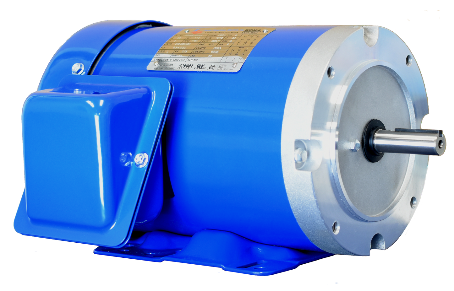 North American Electric PR56C1.5M2A, 1.5 HP, 3600 RPM, 56C Frame, 208-230/460V, 3PH, NEMA Design B, 60HZ, 1.15 S.F., TEFC, Gen Purp, Rolled Steel, Prem Eff, Inverter Rated