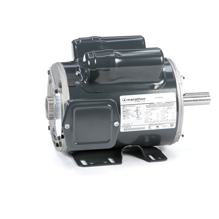 Marathon Electric S039A, 1 Hp, 1800 Rpm, 56 FR, 115/230 Vac, 1 PH, Dripproof, Rigid Base, Special Purpose, Manual over load, 56C17DRR70020A1