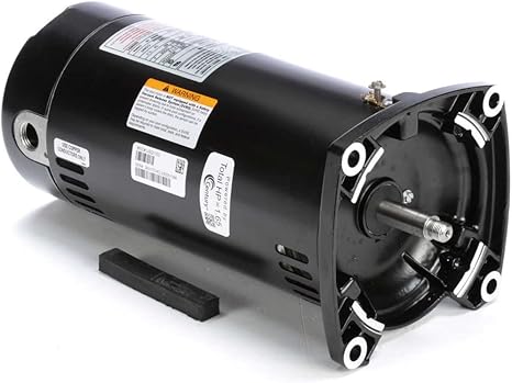 Century SQL1072R,  3/4 Hp, 3600 Rpm, 5-5/8" Diameter (48 Frame), 115 Vac, 1 PH, ODP, Two Compartment, Two Speed, High Service Factor, Square Flange, Pool (In Ground),  Full Rated Motor