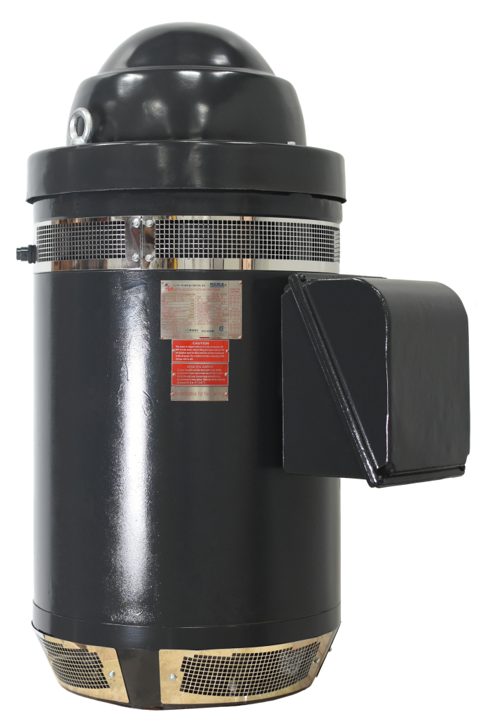 North American Electric V1-25D4-W28410B, 25 HP, 1800 RPM, 284TP Frame, 230/460V, 3PH, NEMA Design B, 60HZ, 1.15 S.F., WP1,Vertical Hollow Shaft Motor, Cast Iron, Prem Eff, Inverter Rated, includes 1.188 Coupling