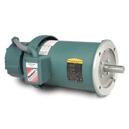 VBM3615T-5D, 5 Hp, 1800 Rpm, 184TC FR, 575 Vac, 3 PH, TEFC, C-Face, Footless, D-Series Brake Motor