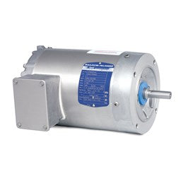 Baldor Electric VESWDM3554T, 1 1/2 Hp, 1800 Rpm, 145TC FR, 230/460 Vac, 3 PH, TENV, Footless, Washdown Duty Motor